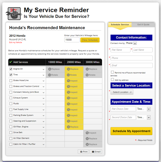 TCS Technologies My Service Reminder